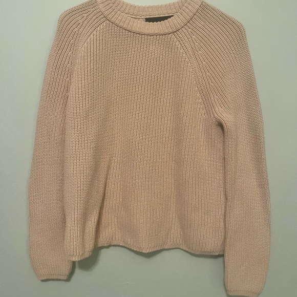 Jenny Kayne cotton fisherman oatmeal sweater small - Picture 3 of 7